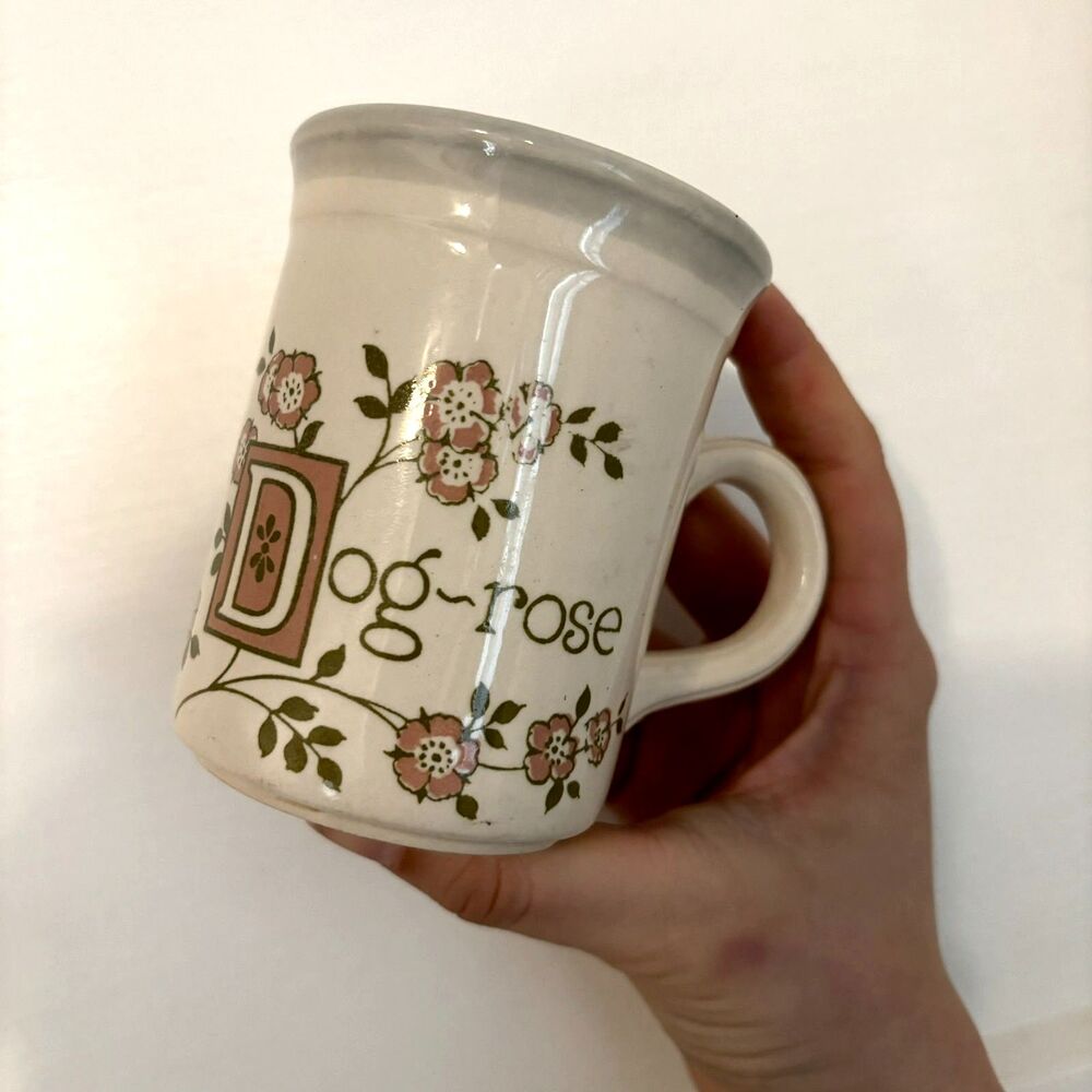 Biltons England DOG-ROSE Floral Flowers Ceramic Coffee Tea Cup Vintage Cottage